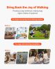 VEVOR Dog Wheelchair for Back Legs, Lightweight 2 Wheels Pet Wheelchair, Height, Width & Length Adjustable, Dog Cart with Shock-Absorbing Wheels